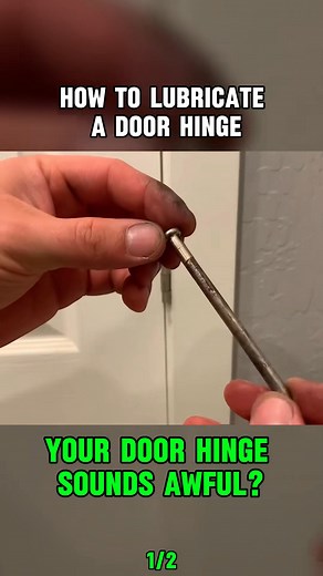 How To Lubricate A Door Hinge #fyp #homerepair #door #contractor #doors #diyprojects #tips #DIY #easyfix #hometips #remodel #fix #doityourself | Luisacarla 628