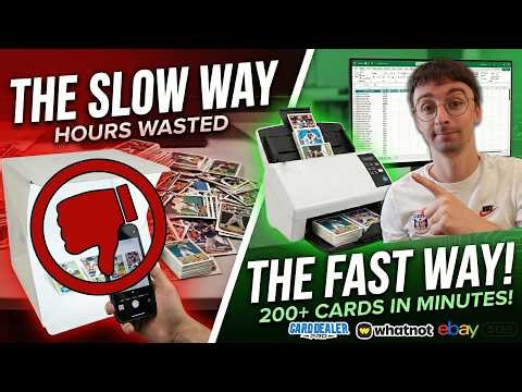 Stop Wasting Time! Pre-Listing Sports Cards with CardDealer Pro & Ricoh fi-8170