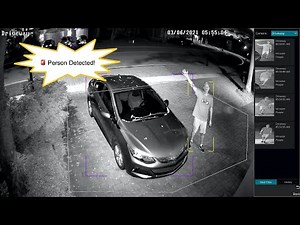 AI Security Camera Night Time Human Detection