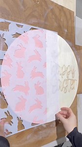 Bunny Stencil 🐇 | Painted by Mandy