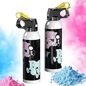 Gender Reveal Fire Extinguisher Color Blasters, 1 Pink Blaster, 1 Blue Blaster