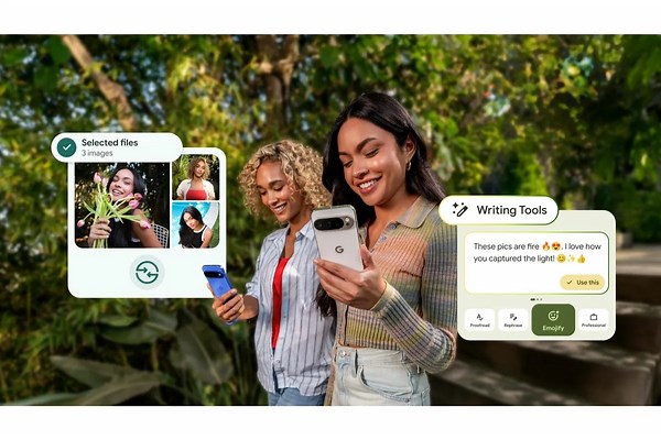 グーグル、Androidの新機能を発表 AIライティングツールなど