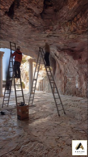 They carved a LUXURY living room inside a CAVE