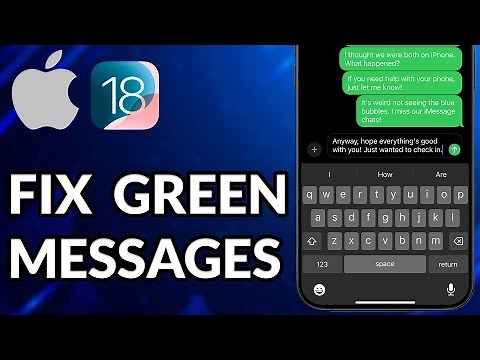 How To Fix iPhone Sending Green Messages iOS 18