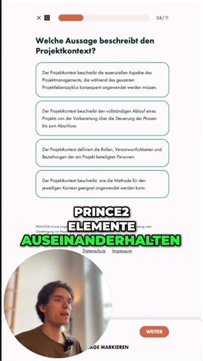 PRINCE2 Foundation: Projektkontext verstehen #shorts