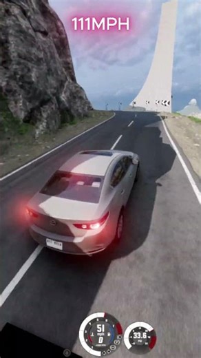 111 MPH Ramp Crash Test | Extreme Crash & Realistic Physics #carcrashtest #beamngdrive
