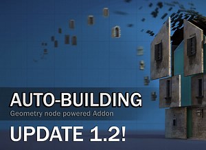 Blender建筑楼房自动生成插件+资产预设 Auto-Building v1.2.1_哔哩哔哩_bilibili