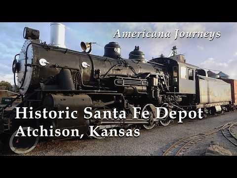 Historic Santa Fe Depot Atchison Kansas Birthplace of the Atchison, Topeka & Santa Fe