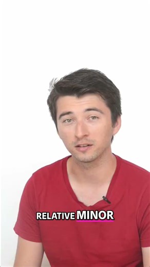 Unlock Music Secrets: Relative Minor Scales Explained Simply! #shorts