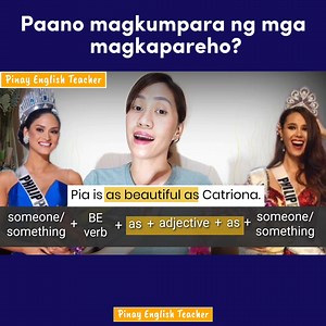 13K views · 329 reactions | Paano magkumpara ng magkapareho sa English? #comparison #grammar #englishlesson #englishteacher #Philippines | Pinay English Teacher | Facebook