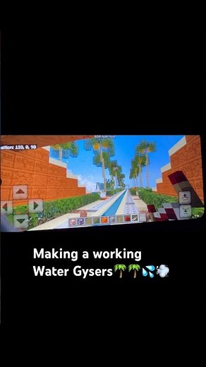 🌴🌴💦 Epic Working Water Geyser Minecraft Build! 🚀🏖️