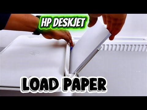 Loading Paper In a HP Deskjet 2600e, 2700e, 2800e, 2900e