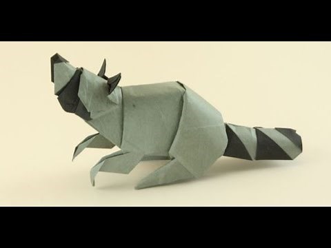 Origami raccoon - origami raccoon by quentin trollip | tutorial origami