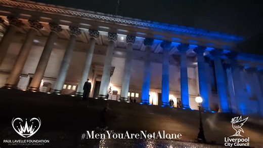 5.3K views · 116 reactions | What an honour to have the iconic St George's Hall lit up in our colours!! Very proud and emotional moment. 梁 Thank you to all the team at Liverpool City Council that made happen 懶 #supportingmalevictimsofdomesticabuseday #MenYouAreNotAlone | Paul Lavelle Foundation | Facebook
