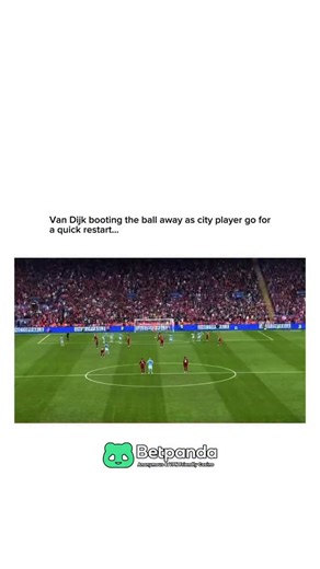 Footballclub on Instagram: "During a fiery Liverpool–Manchester City clash, a small moment of gamesmanship summed up Virgil van Dijk’s street-smart defending. After City won a free kick in a dangerous area, their player tried to rush the restart, hoping to catch Liverpool unorganized. But before the ball could even be placed properly, Van Dijk calmly stepped in and casually booted it away down the pitch. It wasn’t reckless — it was calculated, buying precious seconds for his team to regroup. The