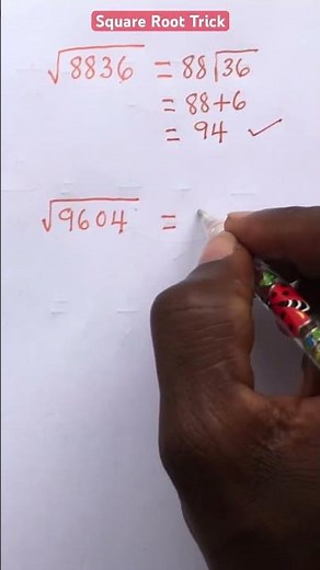 Best Math Trick: How I Find Square Root Without Calculator 😱 #explore Math Tricks #shortsfeed