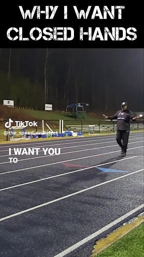 Closed hands are better for generating more power while sprinting. #tiktok #xyzbca #sprintmechanic #speedtraining #speedblueprint #speedarchitect #trackandfield #runningtips #running #coaching #trending #training #blowthisup