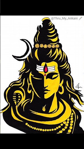Shiva – The Destroyer of Darkness | Powerful Deviant Art #artforsale #siva #traditionalart
