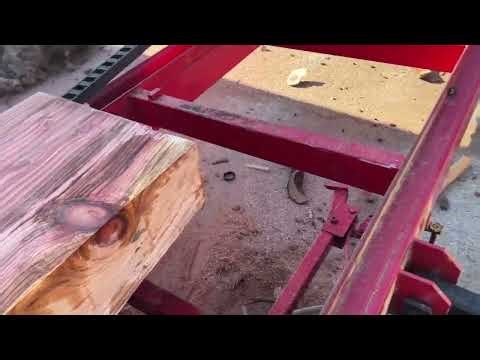 Milling Redwood Outside The Shop and Slab Sample