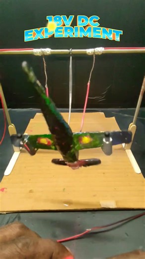 18V DC Experiment: Small Drone Motor Burn Test! 💨 #diy #tech #shorts #dcmotor #experiment