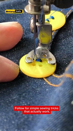 Neat Button Sewing Tutorial for Daily Use Clothes #sewing #sewinghacks #sewingtips