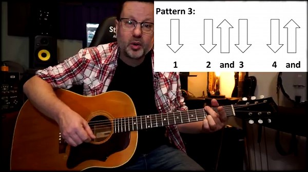 Beginner Stumming Patterns For Acoustic Guitar Lesson