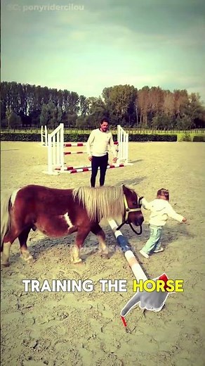 Brave Little Girl Control a Smart Horse 🐴 #horse