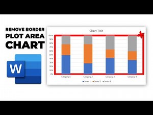 how to remove border from plot area of chart in word