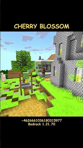 🔥 BEST CHERRY BLOSSOM VILLAGE SEED [GOD SEED] Minecraft 1.21.70 Bedrock *minecraft seeds* 4K