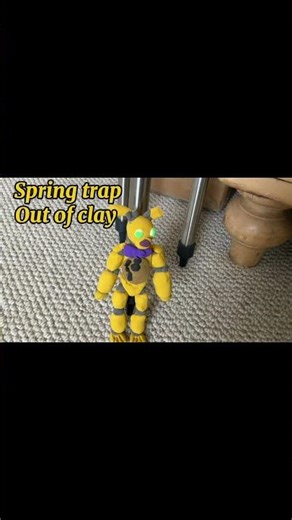 Spring trap out of clay #viral #fnaf #memes #meme #springtrap #funny