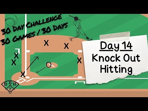 Knock Out Hitting // Fun Baseball Games to Play for Youth Coaching Practice Plans