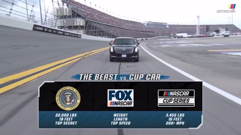 President Donald Trump paces the field at Daytona 500 | NASCAR on FOX