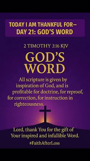 26 reactions |  SERIES 1 – DAY 21: TODAY I AM THANKFUL FOR GOD’S...