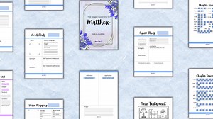 Bible Study Printable Guide – Matthew Verse Map, Daily Devotions & Bookshelf Tracker - Etsy Canada