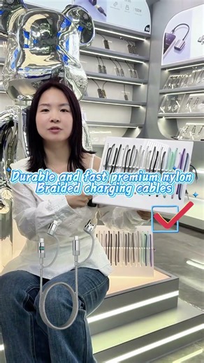 Good quality data cable that works with both Android and Apple devices.#usbcables #factory #usbc