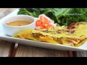 Cách làm bánh xèo giòn (Vietnamese savory crepe)