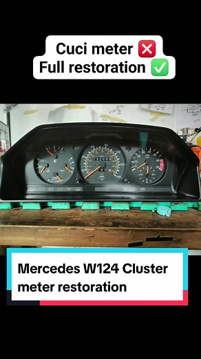 Mercedes W124 Cluster Meter Restoration Guide