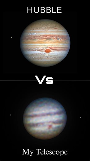 Astro Creo on Instagram: "Hubble vs My 70mm Telescope 😱 | Saturn, Jupiter & Cigar Galaxy . . See how a small 70mm telescope captures Saturn, Jupiter, Venus, and the Cigar Galaxy compared to Hubble images 🌌 All shots are real, captured with my telescope and patience — no AI here. Which one amazed you the most? Comment below 👇 . . . #astrophotography #astronomy #nightphotography #universe #telescope"