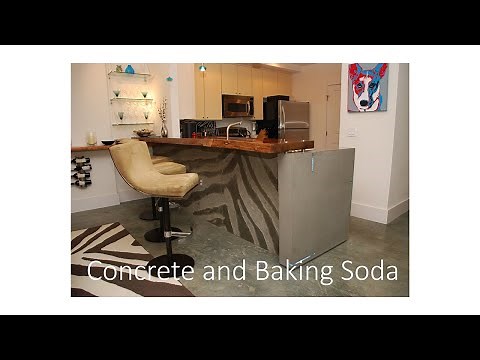 How to Create Texture in Concrete with Baking Soda