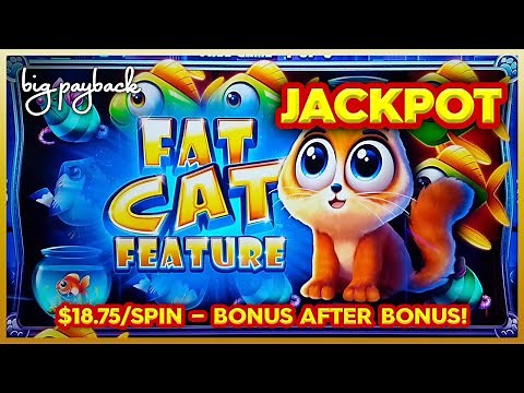 JACKPOT HANDPAY! Fat Fortunes Fat Cat Slot - AWESOME SESSION!