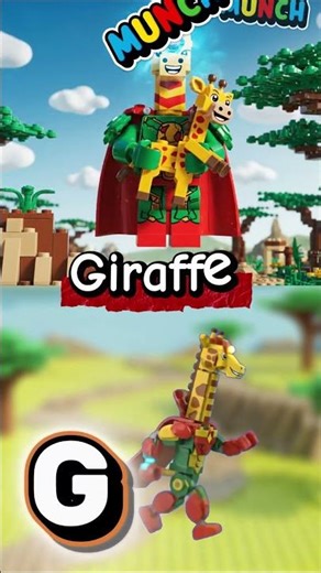E F G H Elephant Flamingo Giraffe Hippo – Superhero Safari ABC Animal Sounds LEGO Rescue 🐘🦩🦒🦛