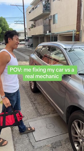 POV: me fixing my car vs the mechanics at @Jiffy Lube, Intl Use code Derek10 for $10 off a Signature Service Oil Change #jiffylube #jobforjiffy #carcare