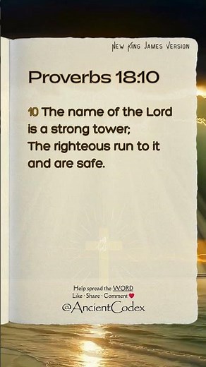 Proverbs 18:10 - Bible Verses for Protection (Powerful Scriptures for Safety & Deliverance)