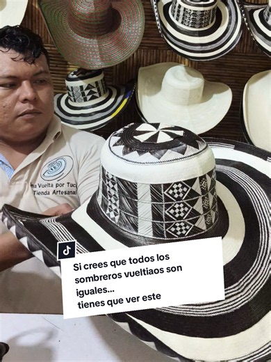 Sombrero vueltiao tradicional 33 fibras — Tejido extrafino desde Tuchín