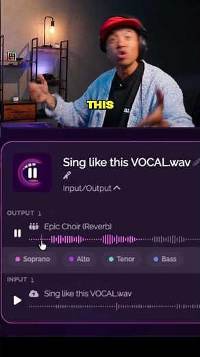 I can sing like this voice to choir