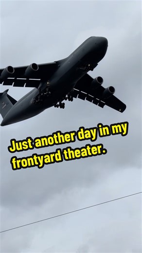 C-5 Galaxy Flyover: A Front Yard Experience