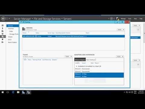 Windows 2016 | How to configure NIC Teaming.