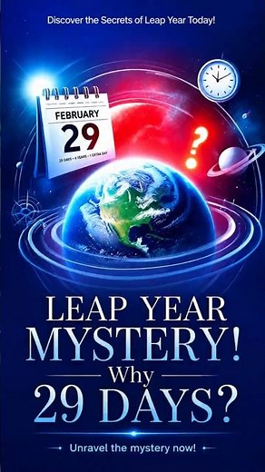 🌍 Why Does February Have 29 Days Every 4 Years? | The Leap Year Mystery Explained!
