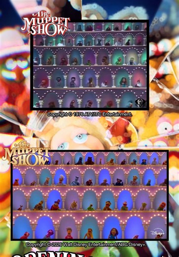 “The Muppet Show” Opening Titles Comparison between 1976 and 2026. #themuppets #fyp #foryoupage #nostalgia