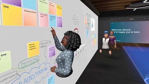 微软打造企业版“元宇宙”：用户可在虚拟世界使用PPT_World湃_澎湃新闻-The Paper